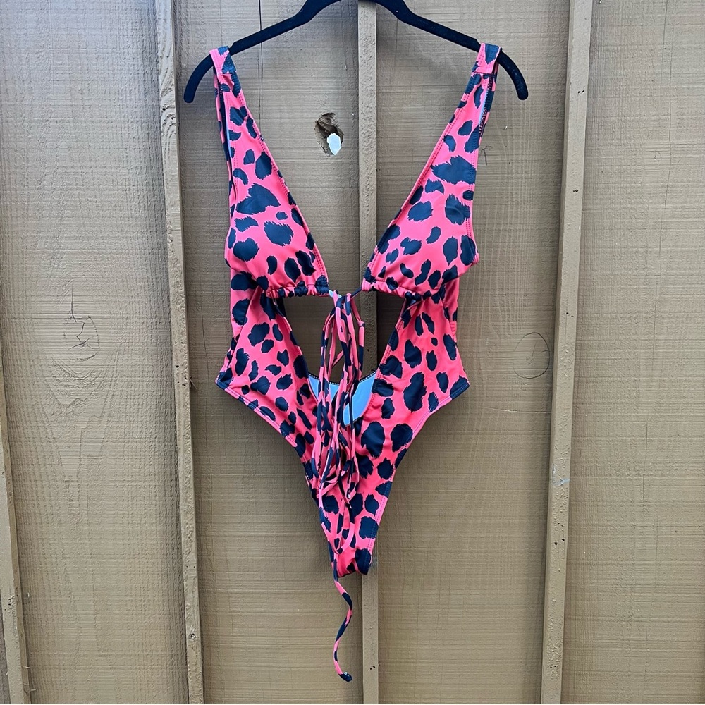 Animal Print One Piece Swimsuit